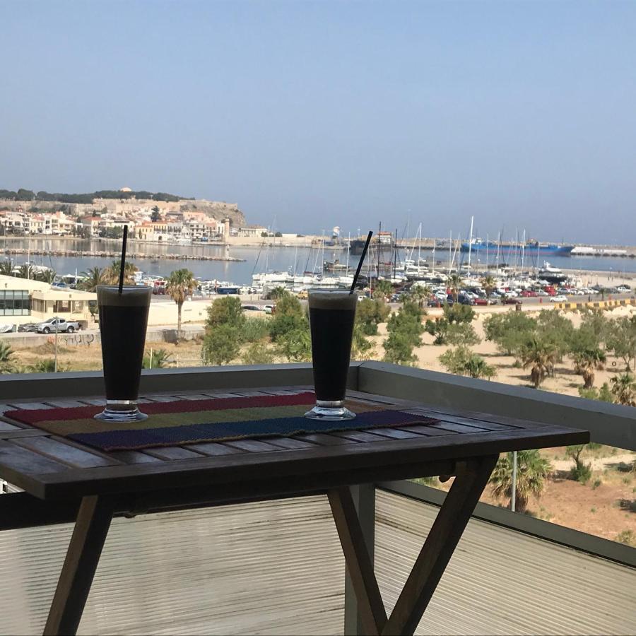 Apartment On The Beach With View Ретимно Экстерьер фото